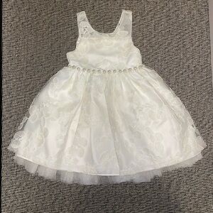 Elegant White Kids Dress